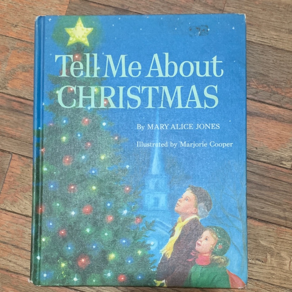 1970 Tell Me About Christmas Hardcover Book